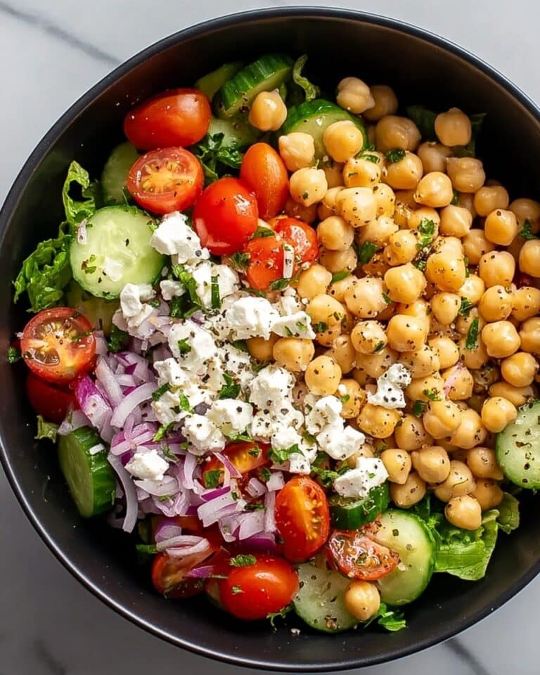 Cottage Cheese and Chickpeas Salad Recipe