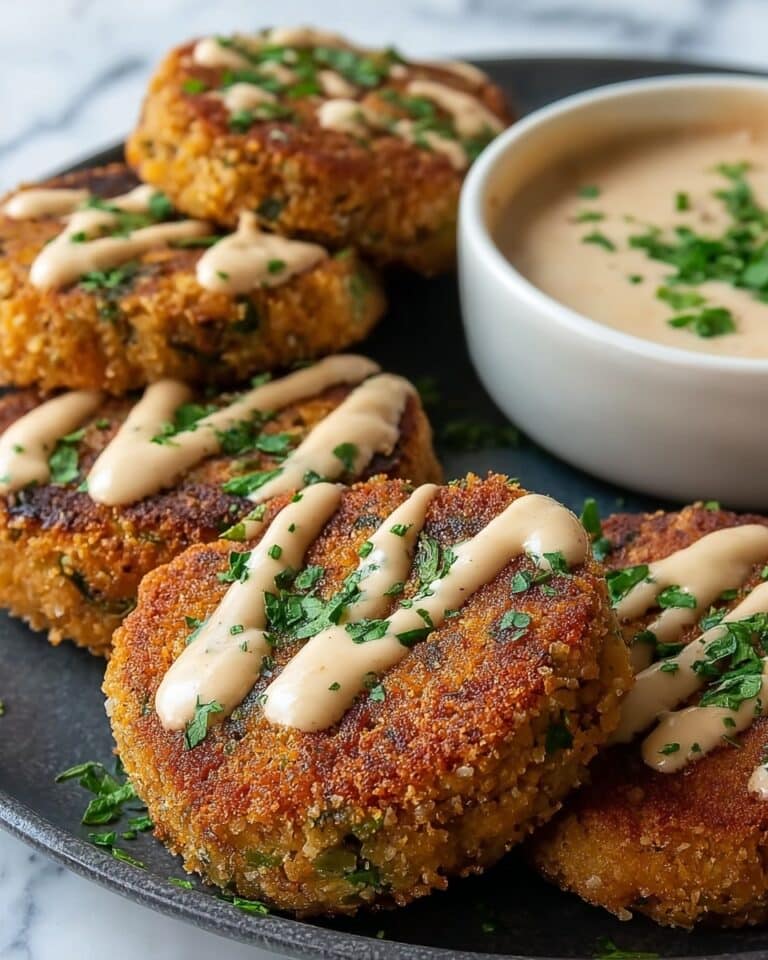 Baked Falafel with Tahini Sauce Recipe