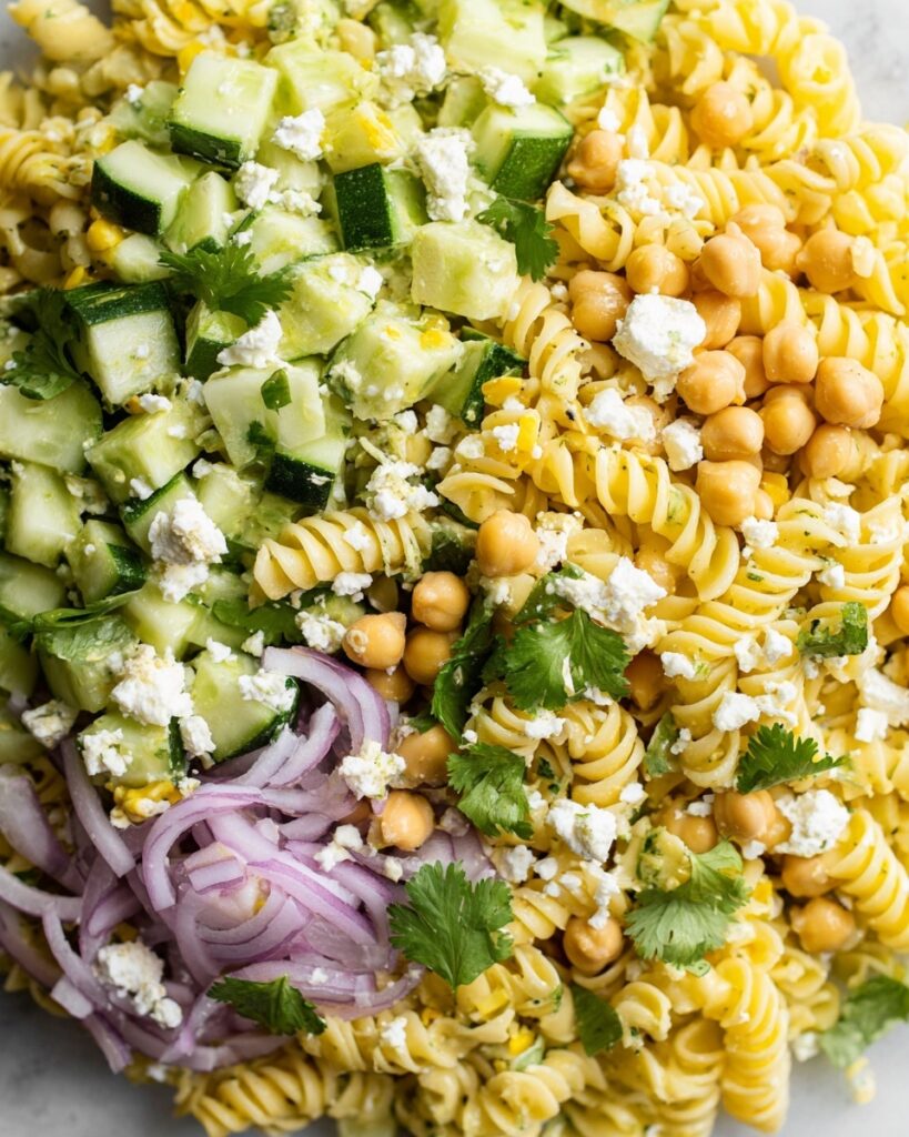 Fresh & Healthy Cilantro Lime Pasta Salad Recipe