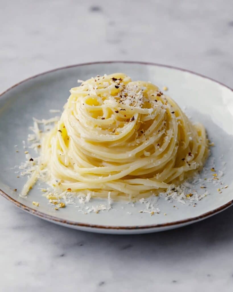 Creamy Cacio e Pepe Pasta with Chili Flakes & Thyme Recipe