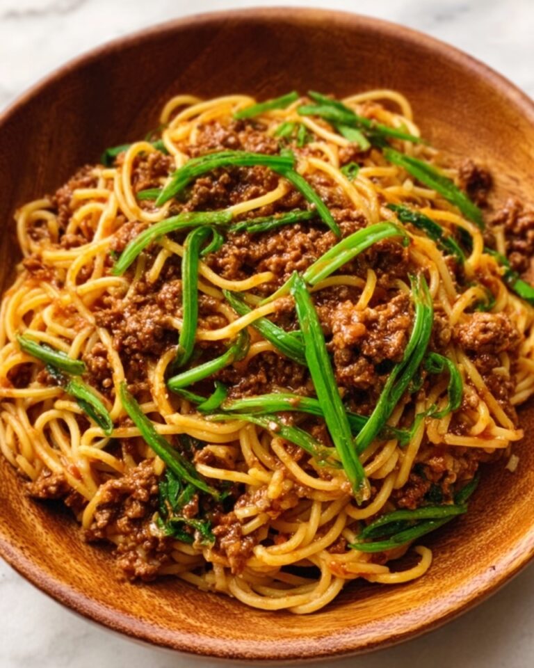 Mongolian Ground Beef Noodles Recipe