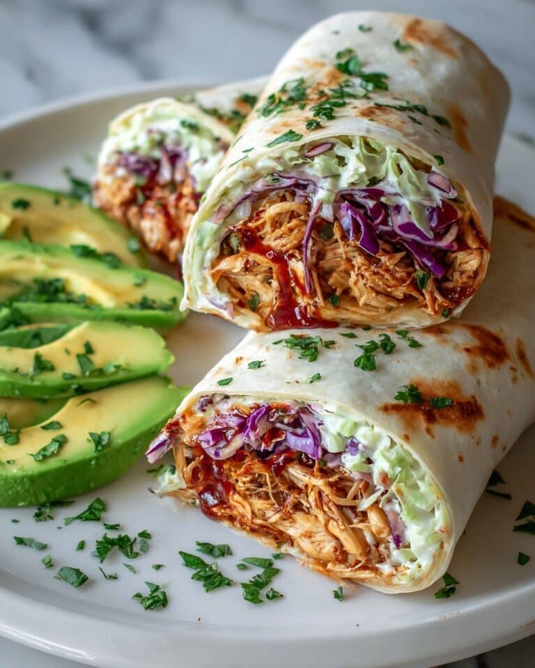 BBQ Chicken Coleslaw Wraps Recipe