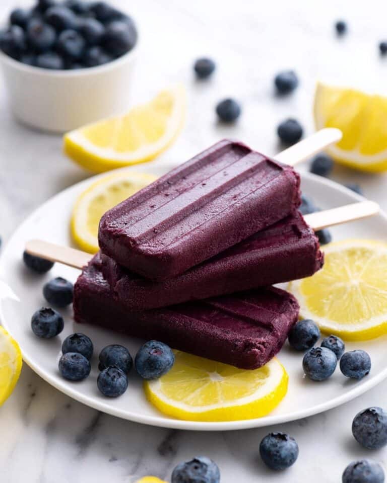 Blueberry Lemon Popsicles Recipe