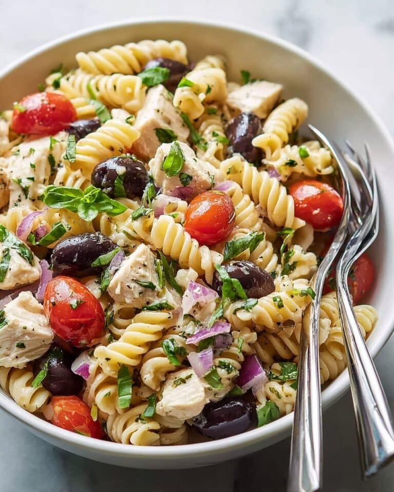 Mediterranean Chicken Pasta Salad Recipe