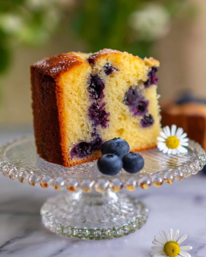 Blueberry Ricotta Cake with Lemon and Blueberry Compote Recipe