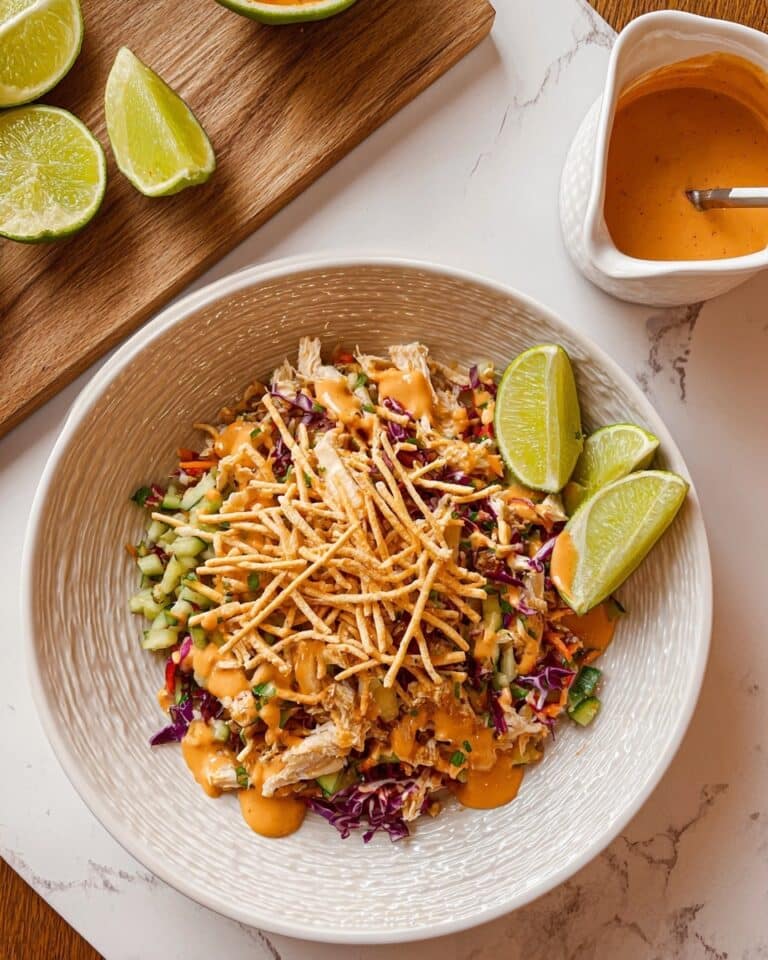 Thai Chicken Salad with Peanut Dressing Recipe