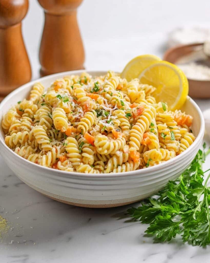 Lemon Parmesan Pasta Salad Recipe