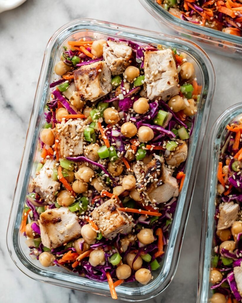 Sesame Chicken and Chickpea Salad Recipe