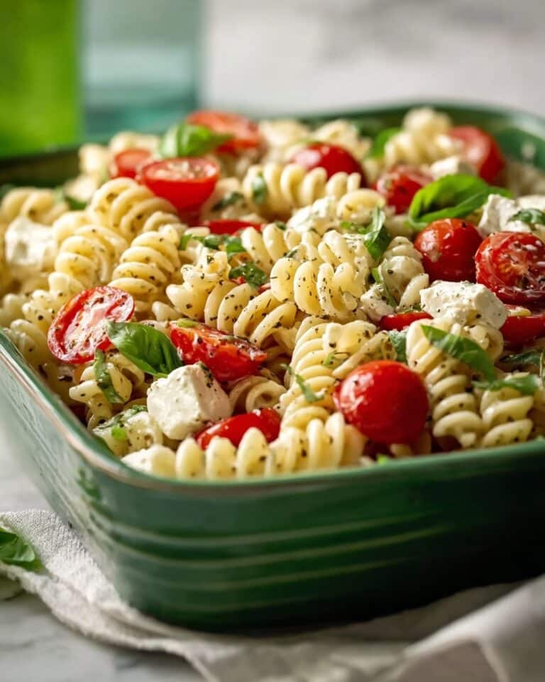 Delicious High Protein Caprese Pasta Salad Recipe